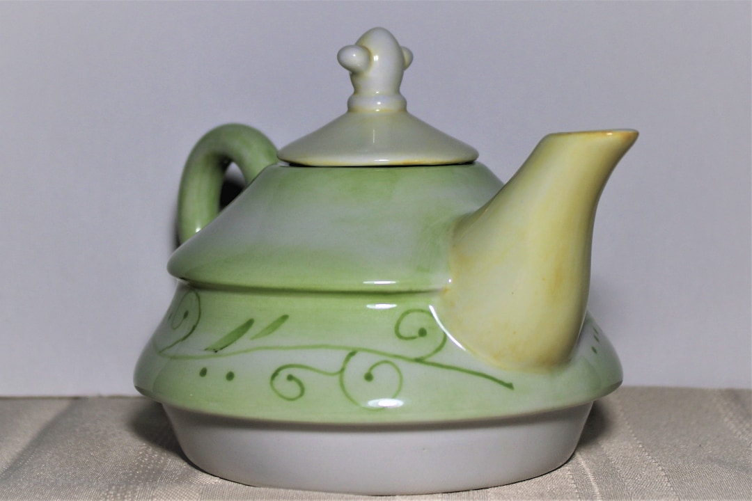 Vintage Tracy Porter Ceramic Hand Painted Teapot Etsy