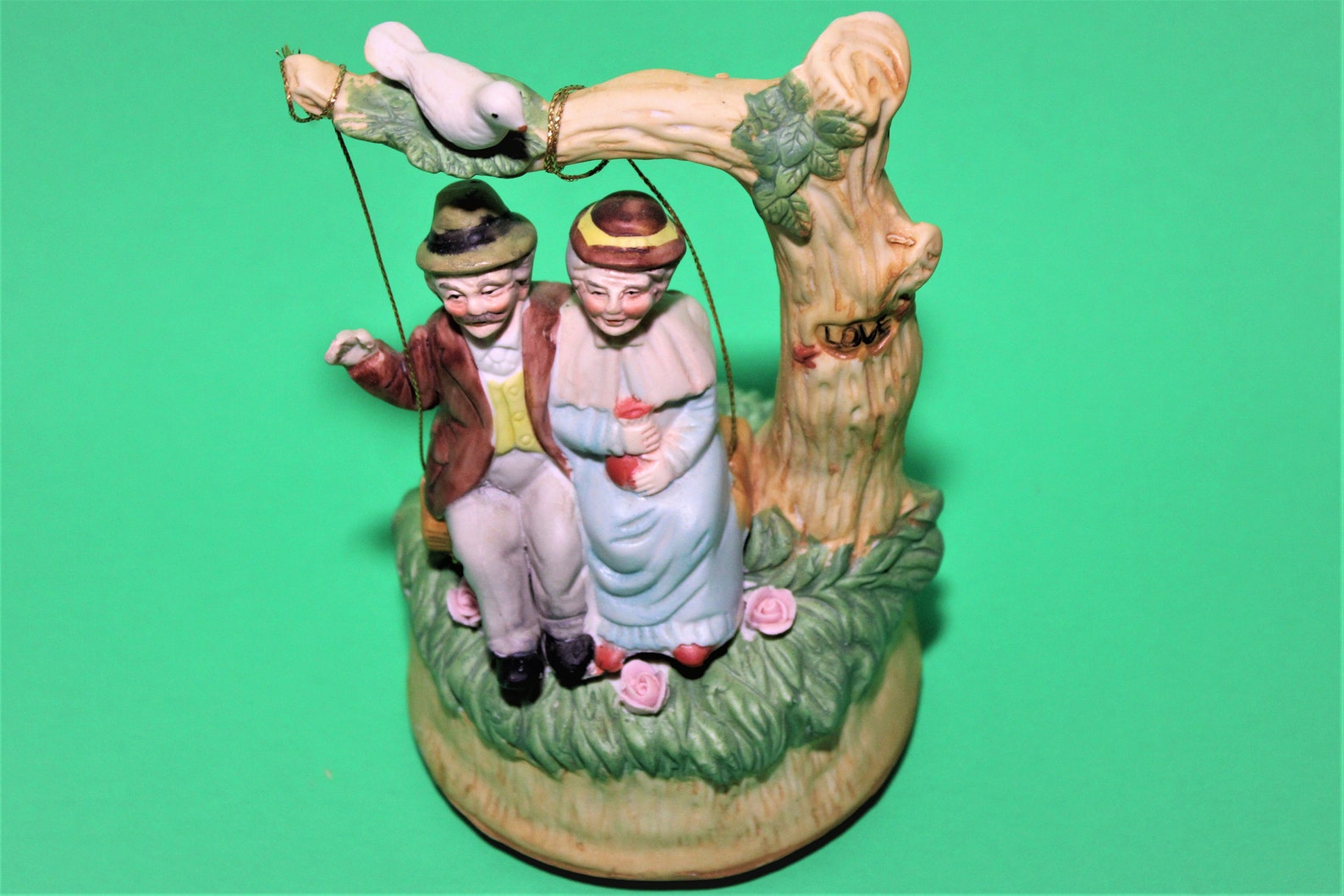 Vintage Porcelain Rotating Musical Figurine MSR Imports Etsy Singapore