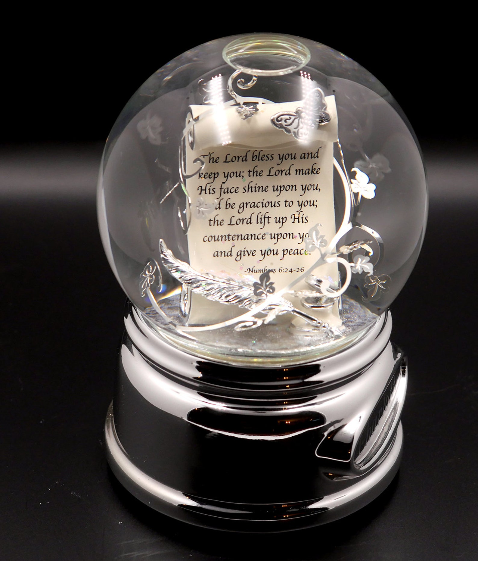 Personalized Amazing Grace Musical Snow Globe Musical Water Etsy