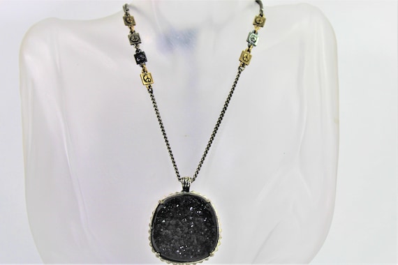 Vintage Lucky Brand Cabochon Pendant 