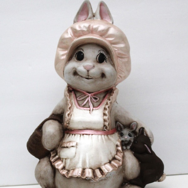 Vintage Byron Molds Ceramic Sitting Easter Bunny