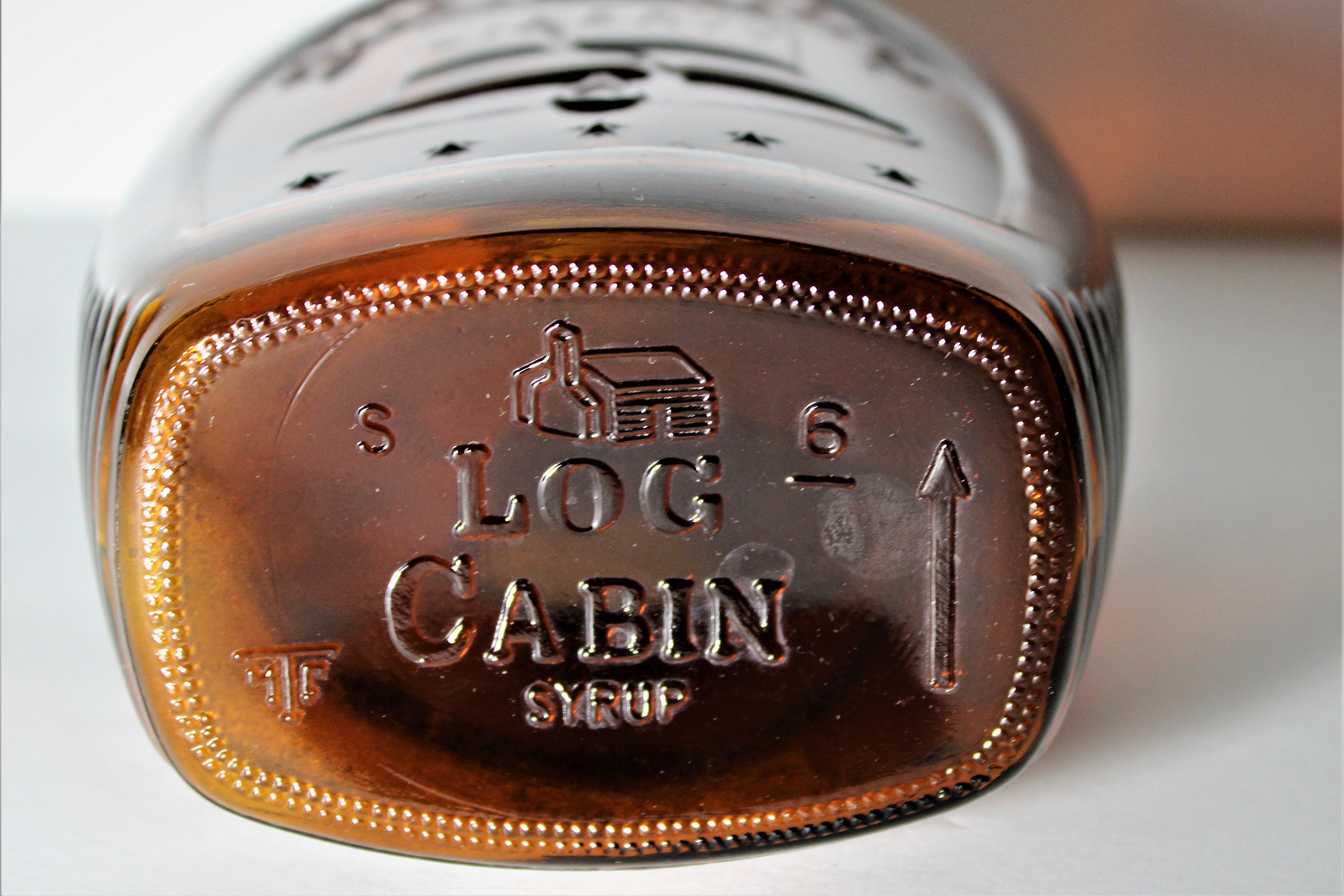 Vintage Log Cabin Syrup Glass Bottle 1776 - 1976 Liberty - Etsy