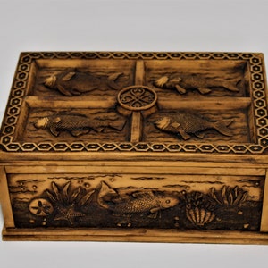 Vintage Ornate Sewing Trinket  Box