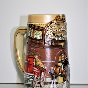Vintage Budweiser Handcrafted Ceramic  Beer Stein Historical Landmark Series