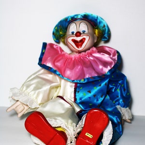 Vintage Clown Doll Handcrafted