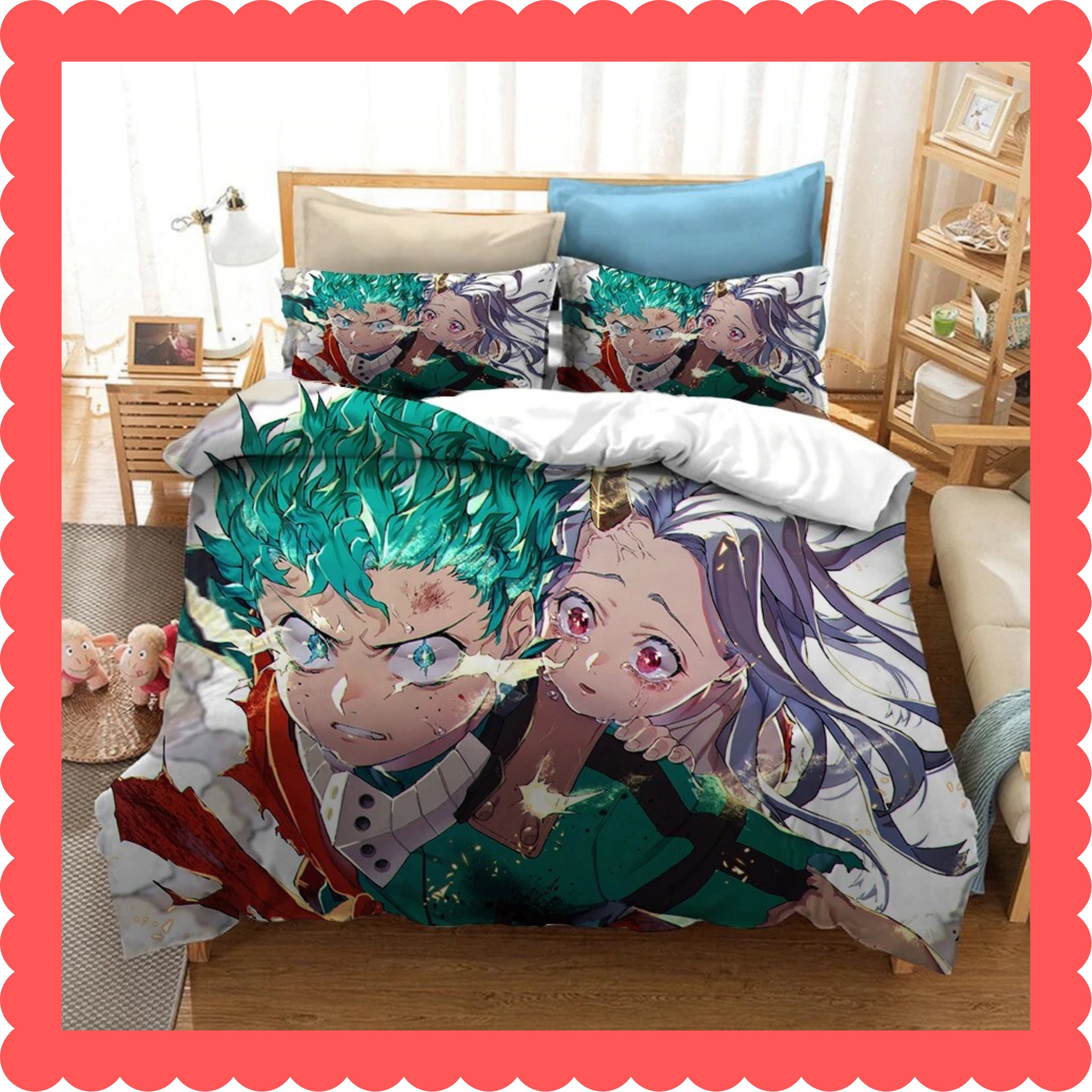 My Hero Academia Bedding Set Anime Bedding Set Duvet Cover Etsy