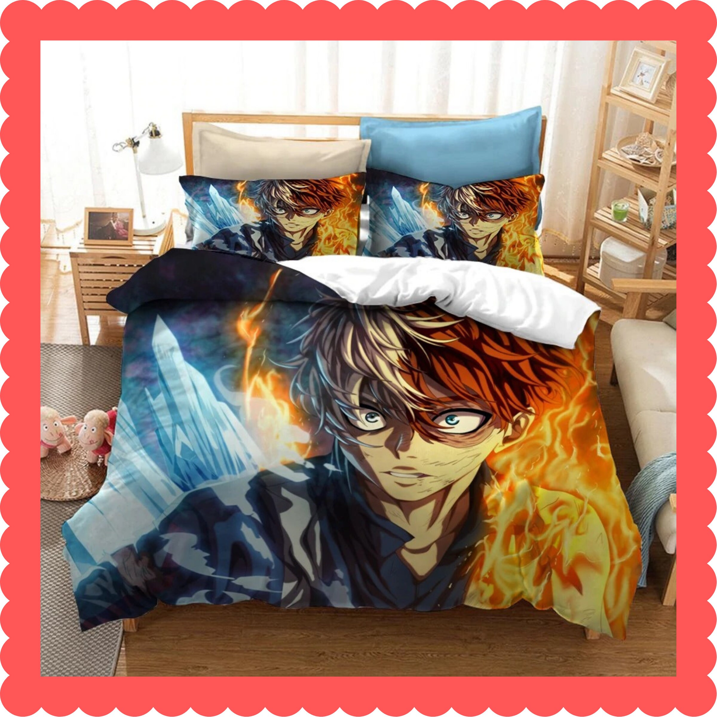 My Hero Academia Bedding Set Anime Bedding Set Duvet Cover Etsy