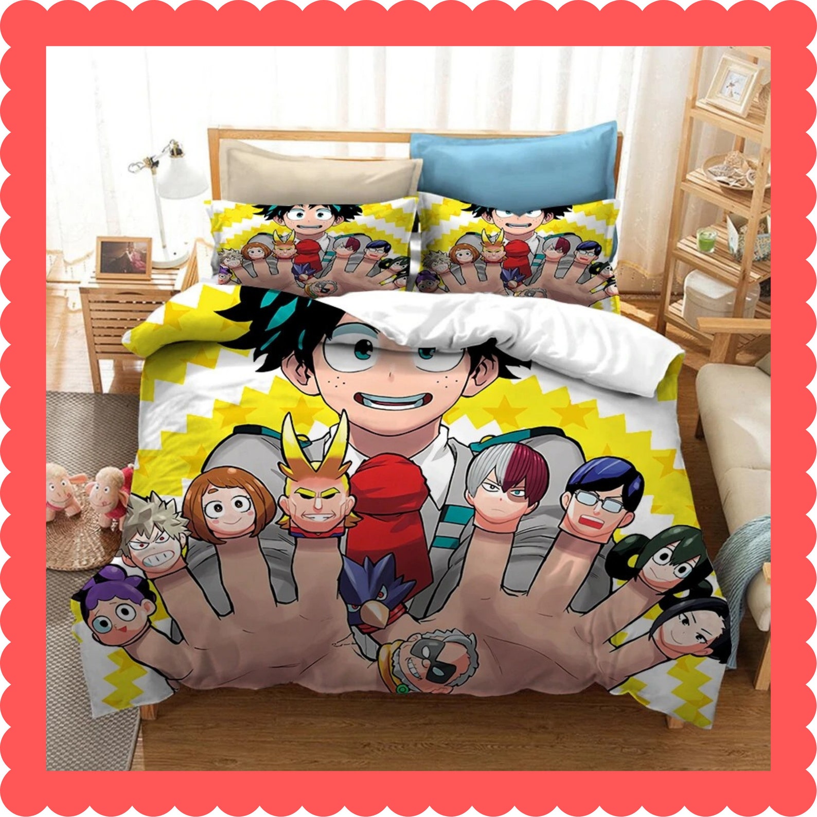 My Hero Academia Bedding Set Anime Bedding Set Duvet Cover Etsy