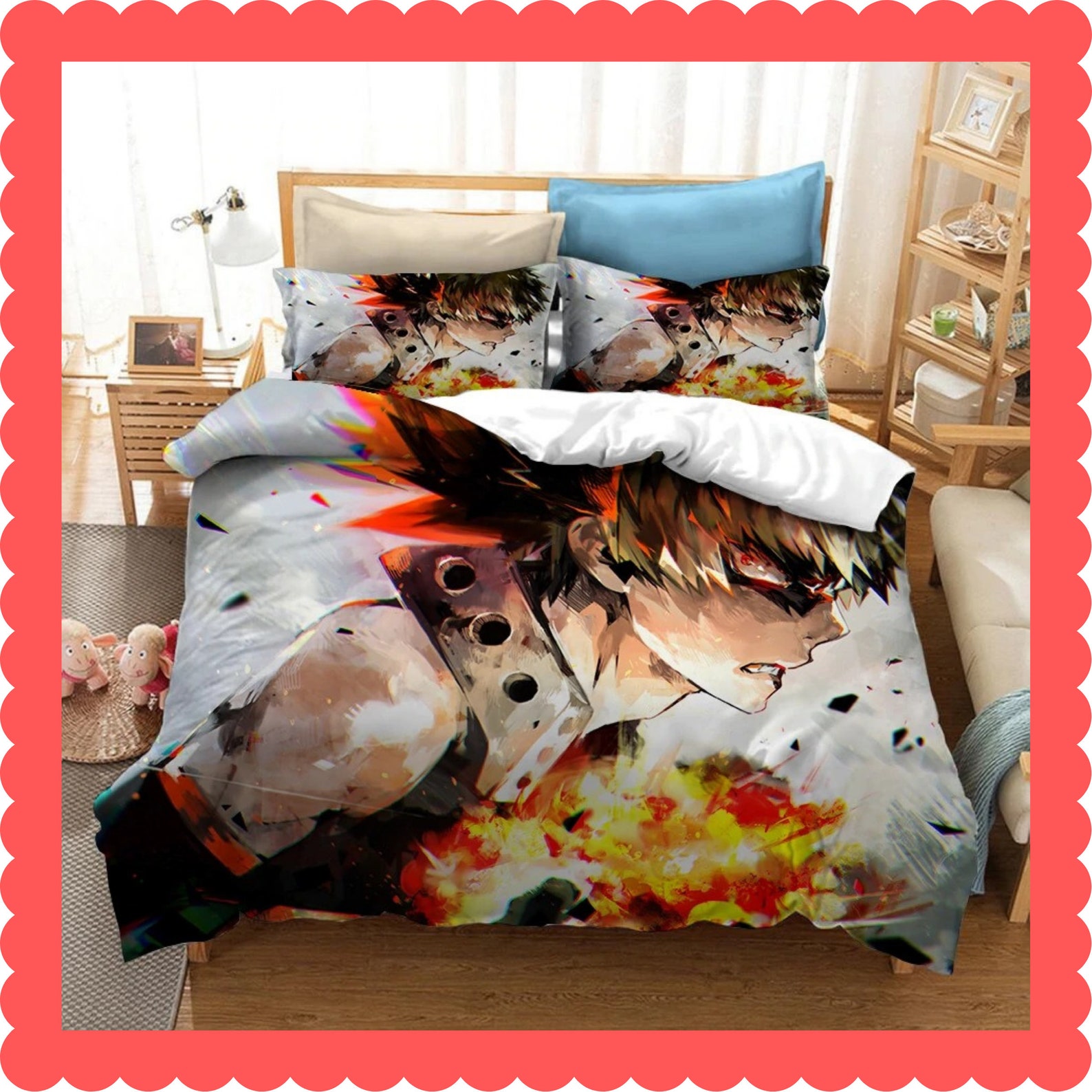 My Hero Academia Bedding Set Anime Bedding Set Duvet Cover Etsy