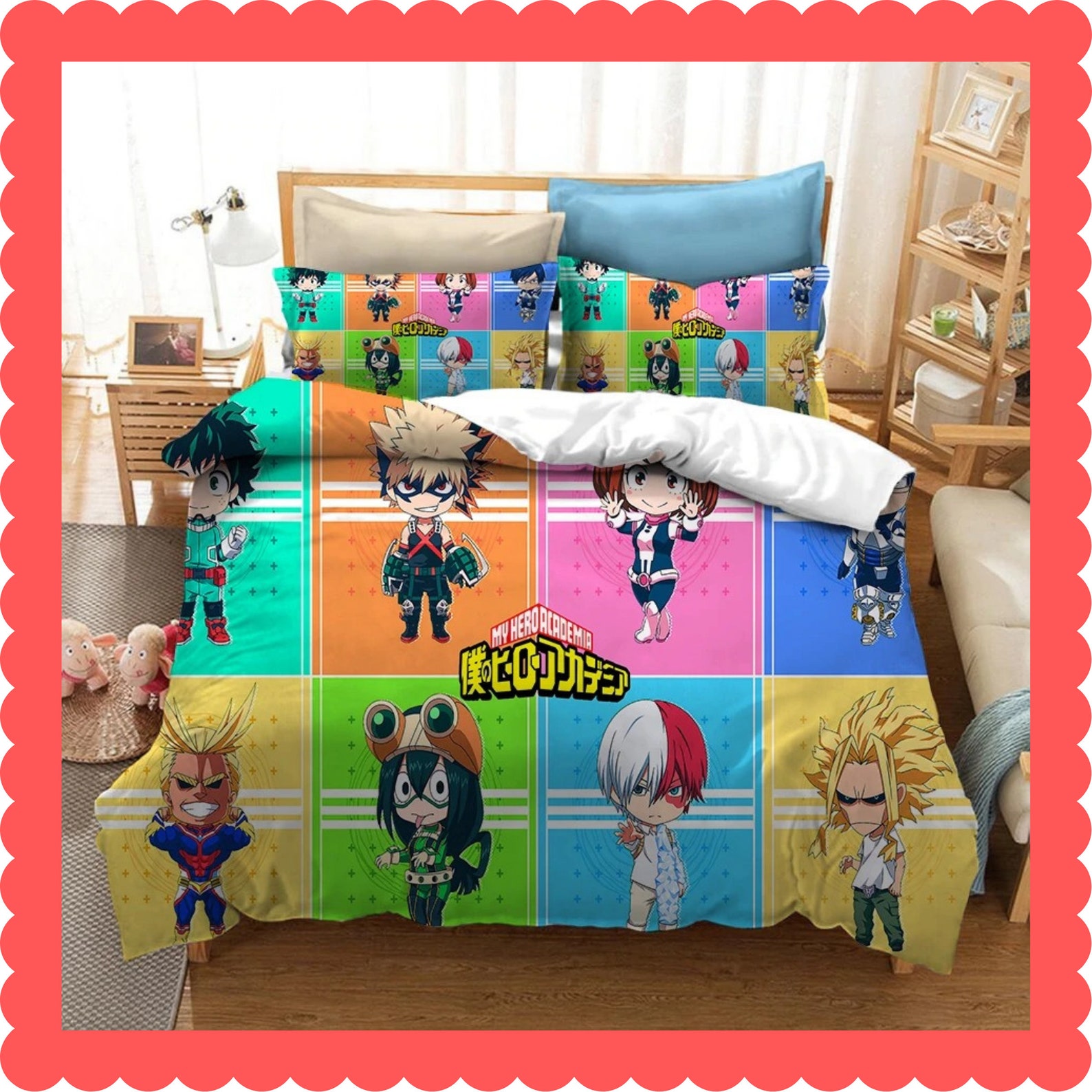 My Hero Academia Bedding Set Anime Bedding Set Duvet Cover Etsy