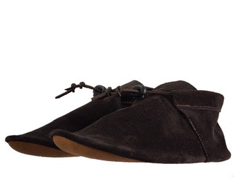 Scout Moccasin for Women | Boho Earthing Footwear for Her | Handmade Leather Suede Grounding Shoes | Zero Drop Barefoot Moccasins