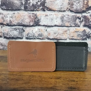 La cartera en solitario / billetera mínima / titular de la tarjeta de bolsillo / idea de regalo del día del padre / regalo para papá / accesorios de cuero hechos a mano / hecho en EE.UU.