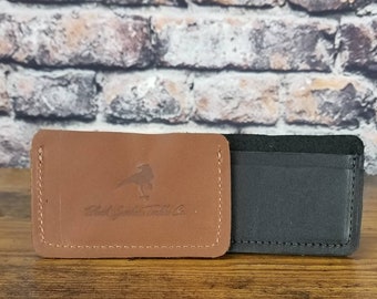 The Solo Wallet | Minimal Wallet | Pocket Card Holder | Father's Day Gift Idea | Gift for Dad | Handmade Leather Accessories | Made in USA