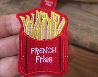 1x patch écusson  Français frites , thermocollant