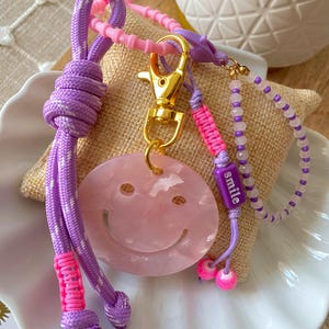 Bag charms, smiley keychains, bag jewelry, gift ideas, bag charms, trendy jewelry, bag charms