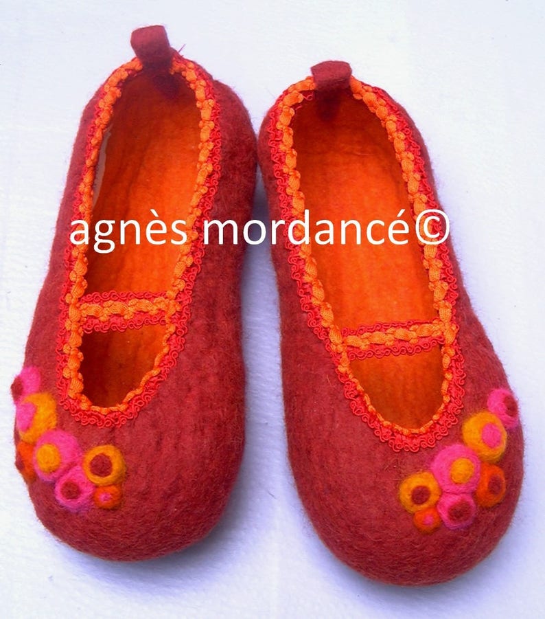 Nonslip slippers pure Merino Wool felted sales T 40 Etsy