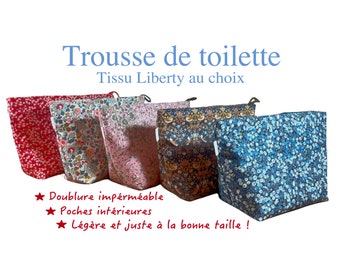 Trousse de toilette en Liberty - Tissu au choix