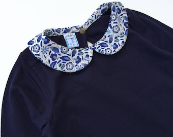 Shirt collar liberty blue Bobo - 4t