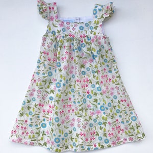 3/4 ans Robe Fanny papillon en Liberty Mirabelle image 2