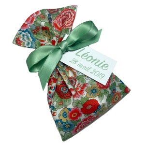 Set di 5 bustine di dragee personalizzate in Liberty Elysian