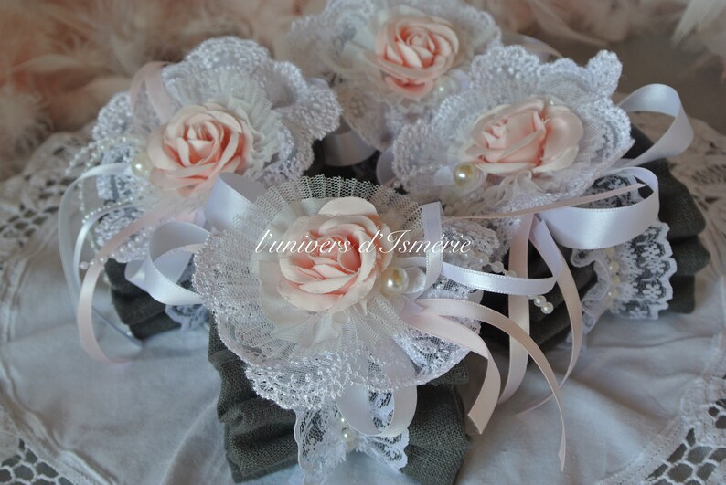Once Milano Serviette de table en lin avec dentelle Macramé - Set de 4 | Mohd Shop