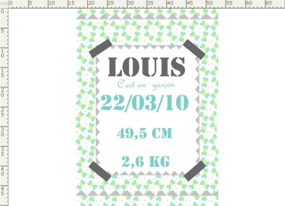 Poster Textile Naissance Papillon