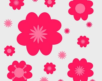 création de tissus imprimés motifs fleurs