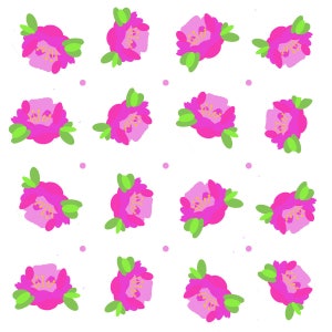 création de tissus imprimés motifs roses image 1