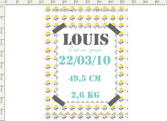 Poster Textile Naissance