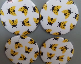 magnets Ladybug motif