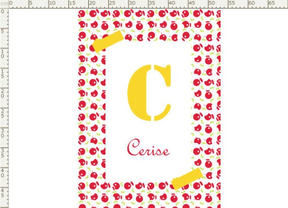 Poster Textile Initiale