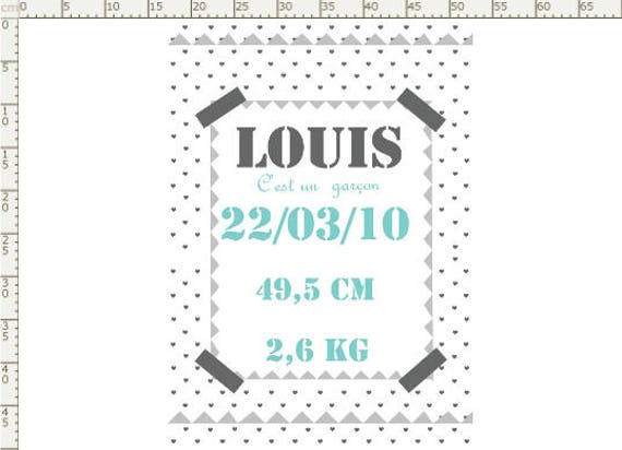 Poster Textile Naissance