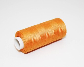 350 m orange sewing thread, 100% polyester orange sewing thread