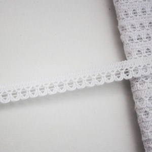 9 mm di treccia di pizzo bianco, 5 m, nastro di lingerie di pizzo