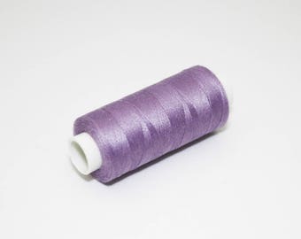 Bobine de fil à coudre 350 m violette, fil à coudre violet 100% polyester