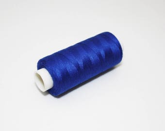 Rocchetto di filo per cucire 350 m blu, filo da cucito blu 100% poliestere