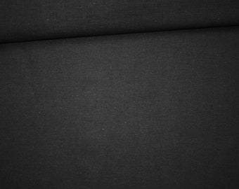 Plain black fabric 100% cotton oeko tex