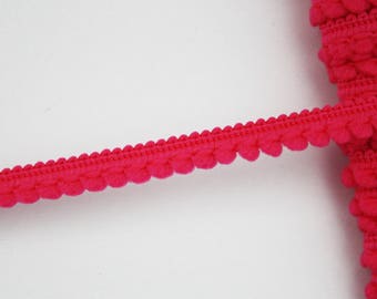 Mini stripe 8 mm fuchsia tassels, dangles, tassels, mini stripe Ribbon tassels