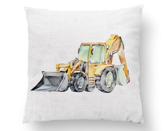 Panneau camions de chantier 2 modèles en coton imprimé PREMIUM oeko tex 37,5 x 37,5 cm