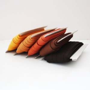 Pre-folded cotton bias 18 mm autumn colors