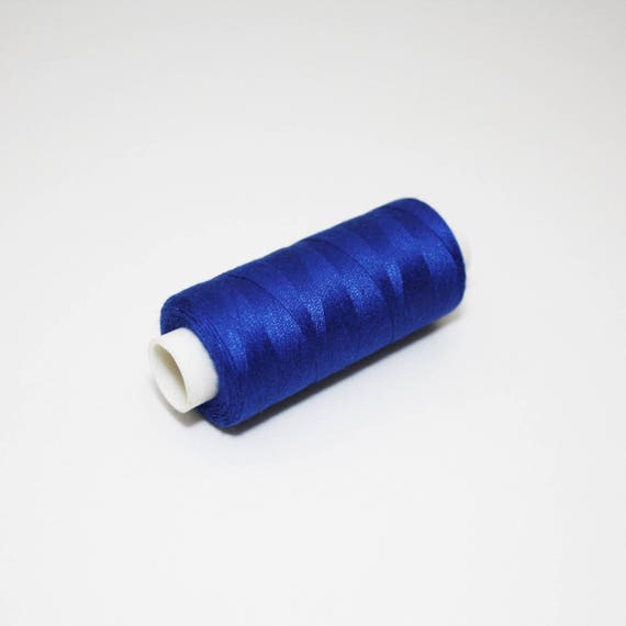 Rocchetto di filo per cucire 350 m blu, filo da cucito blu 100
