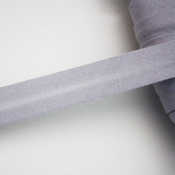 Double-Fold Cotton Poplin Bias Tape - 3/8 (10mm) wide - Black