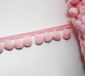 Galon à Petits Pompons 10 Mm – Blanc – Vendu Au Mètre