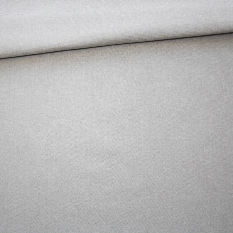 Solid grey fabric 100% cotton oeko tex image 1