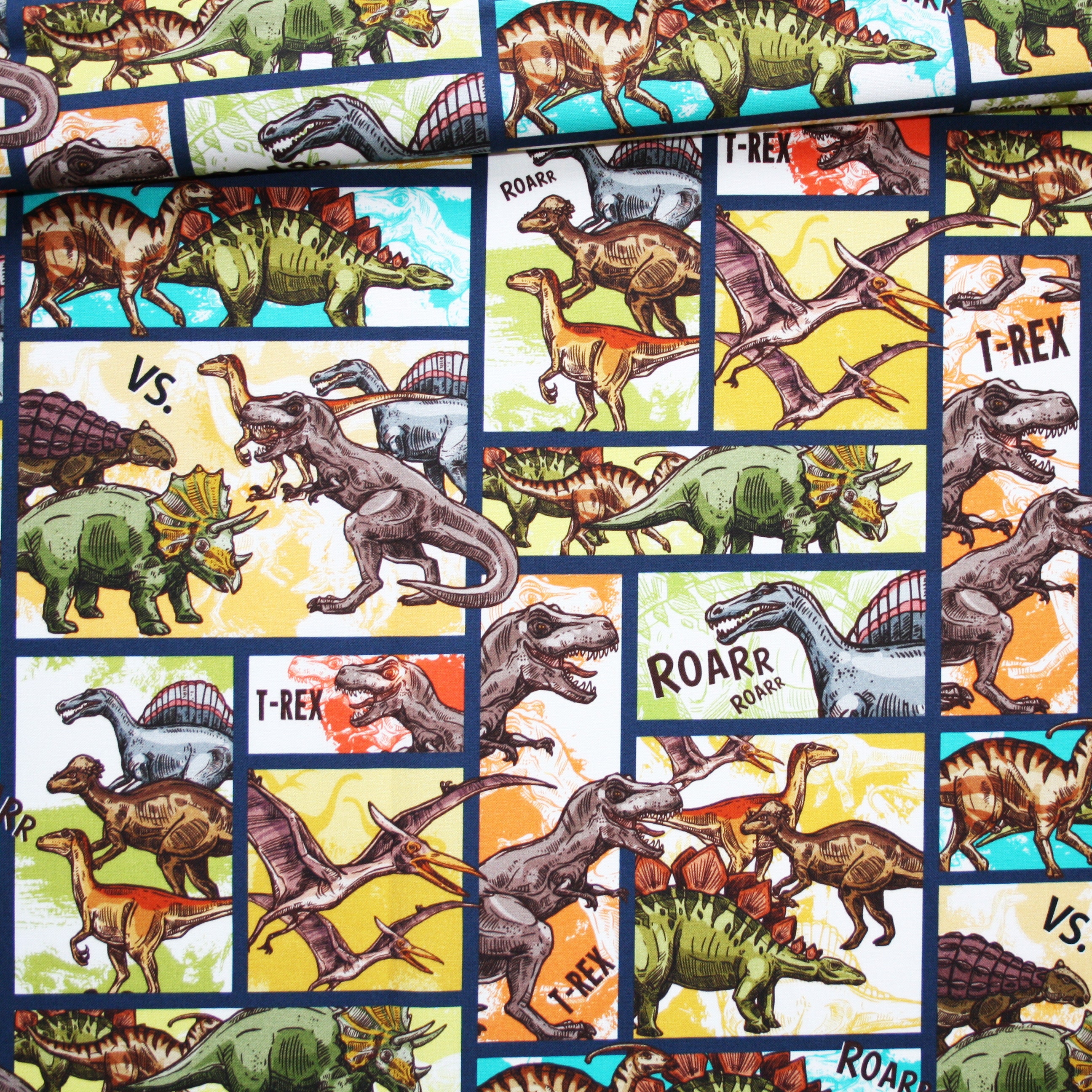 PREMIUM Oeko Tex Printed Cotton Dinosaur Fabric - Etsy