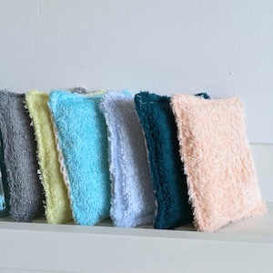 Sustainable dishwashing sponge. Zero waste, ecological, economical, cotton, organic bamboo