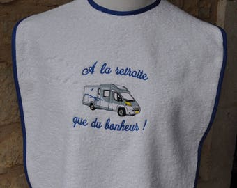 BAVOIR ADULTE camping car éponge blanche biais bleu