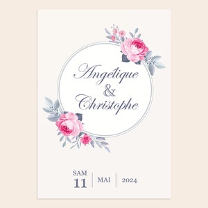 Carton d'invitation romantique