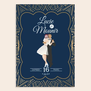 Carton d'invitation thème oriental