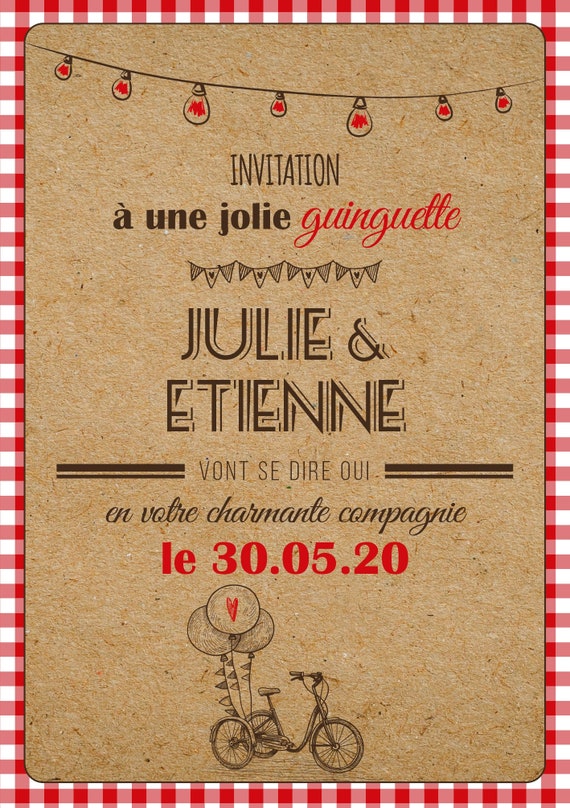 Le Plus Rapide Invitation Anniversaire Theme Guinguette Le Plus Rapide Invitation Anniversaire Theme Guinguette